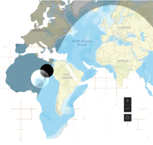 Image of world map with day/night terminator